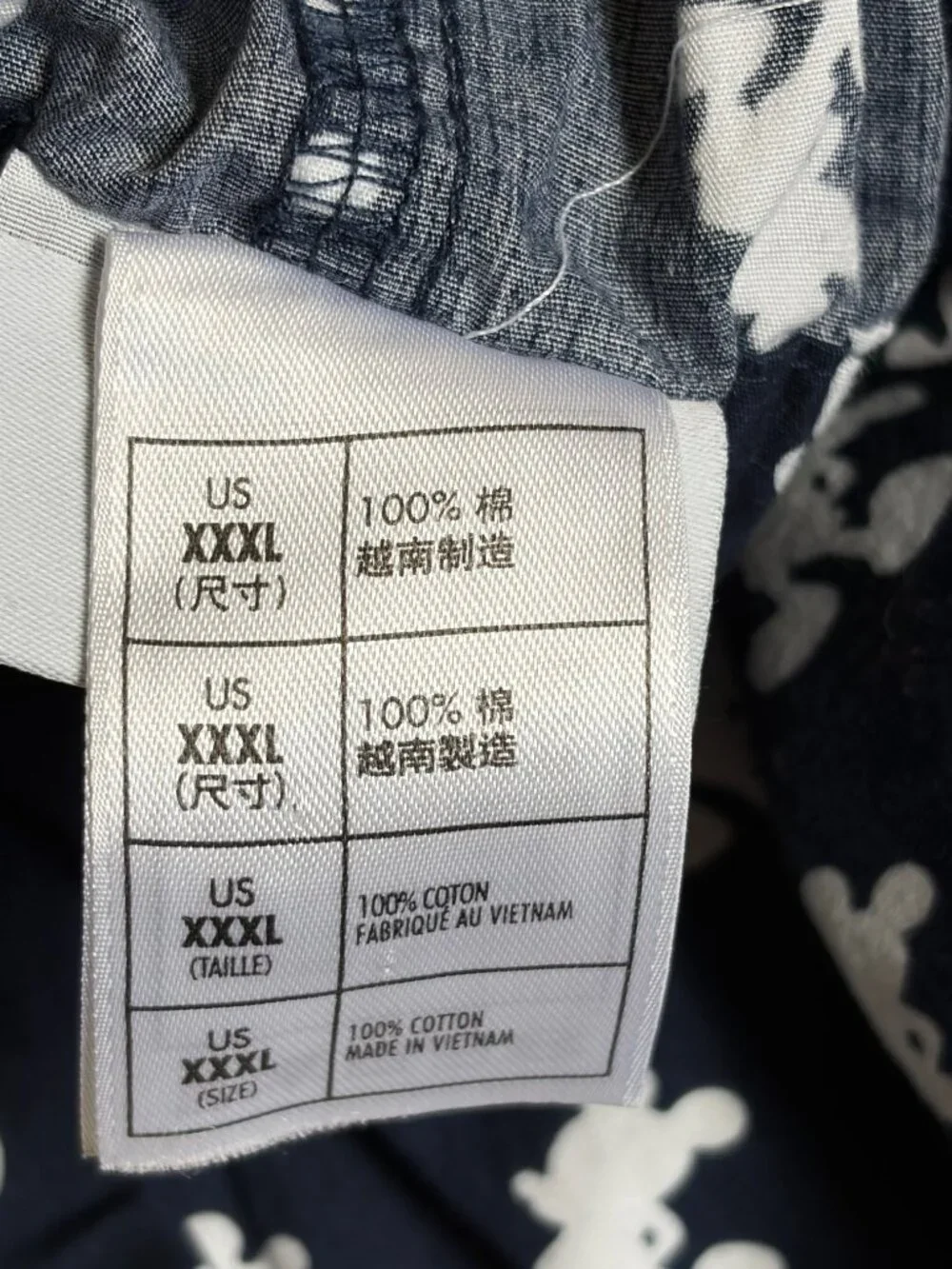 Disney Parks Men's Mickey Mouse Print Pajama Pants (Navy & White) - XXXL